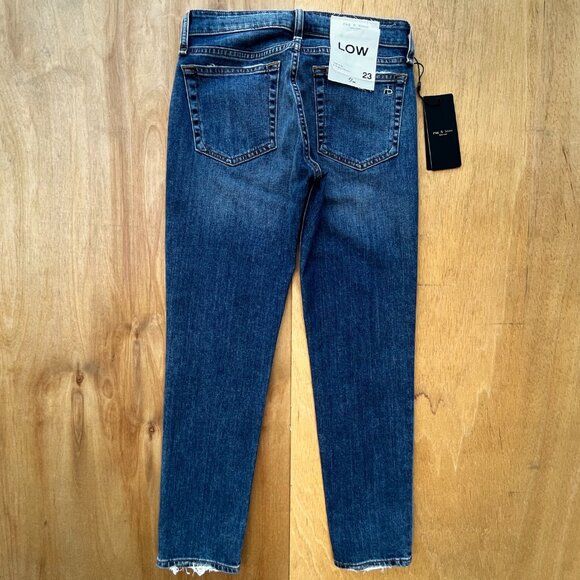 RAG & BONE JEANS JULIENNE DRE LOW RISE SLIM BOYFRIEND JEANS WOMEN’S sz 23 NWT - Picture 4 of 15